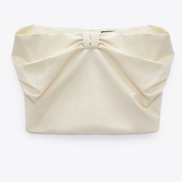 NWT Zara Voluminous Mini Skirt with Bow Detail, Size M - Picture 11 of 13